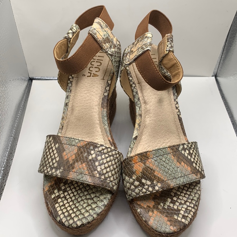 Luca Lane Emmalyn Womens Leather Ankle
Espadrilles Size 6 1/2 M
